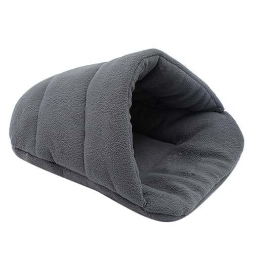 Tainrunse Dickes Fleece, warm, für Hunde und Katzen, Höhle, Nest, Bett, Hausschuh-Form, Haustierschlafsack von Tainrunse