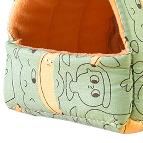 Tainrunse Meerschweinchennest Cartoon Hamster Ratte Hängematte Nest Bett Atmungsaktiv Gesund Grün M von Tainrunse