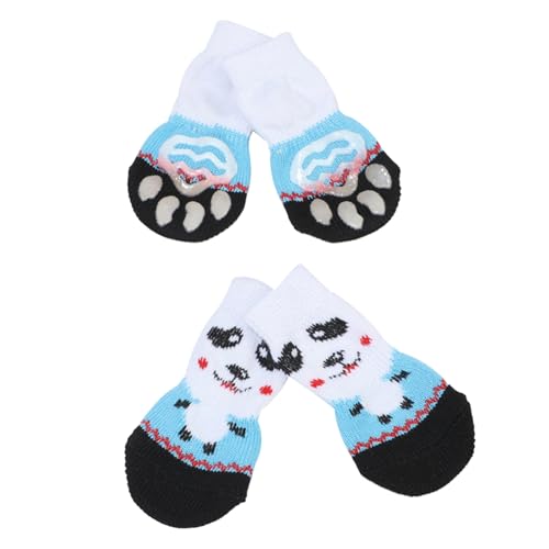 Tainrunse Socken in Herzform, bequem, Hundezubehör, rutschfest, warm, Pfotenschutz für Haustiere, 4 Stück von Tainrunse