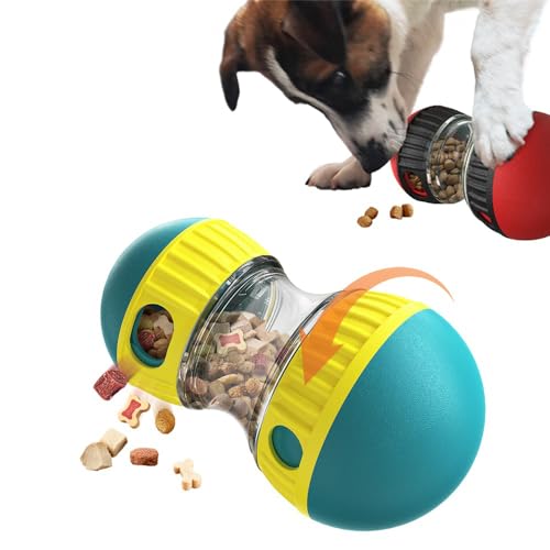 Takezuaa Interaktives Spielzeug für Hunde,Langsames Füttern für Hunde zur Verbesserung der Verdauung,Unterhaltsames Rolling Feeder Spielzeug für Hunde zur Futterausgabe,Grün von Takezuaa