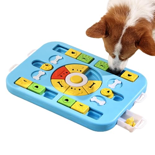 Hundefutter-Puzzle – Robuster Slow-Futterspender Für Hunde | Tragbare Leckerli-Trainingsspiele Für Haustiere | Haustier-Puzzle-Futterspender, Haustierspielzeug | Bissfest Für Haustiere Aller Rassen von Takluu