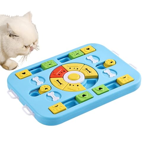 Pet Slow Feeder Bowl – Katzen-Puzzle-Futterteller | Rutschfestes Puzzle-Spielzeug Für Hunde Mit Langsamem Futter | Langsamer Futterspender Für Katzen, Um Übermäßiges Fressen Zu Verhindern von Takluu