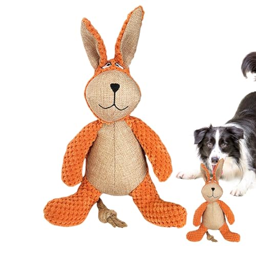 Takluu Hundespielzeug Crinkle Squeak, quietschendes Plüsch-Hundespielzeug, Plüsch-Hundespielzeug für Kauer, Quietschspielzeug für Hunde, unzerstörbares Hundespielzeug gegen Langeweile, für große, von Takluu