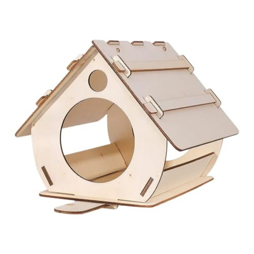 Takluu -Vogelhäuschen aus Holz,-Vogelhäuschen aus Holz,Kreatives hängendes Vogelhaus aus Holz - Kreatives Vogelhaus Outdoor Holzbearbeitung Hängen Vogelhaus für Erwachsene Kinder von Takluu