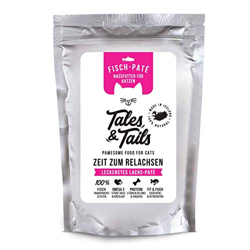 Tales & Tails® - Nassfutter für Katzen getreidefrei 100% Fisch pur, 100g (Lachs) von Tales & Tails PAWESOME FOOD FOR PETS