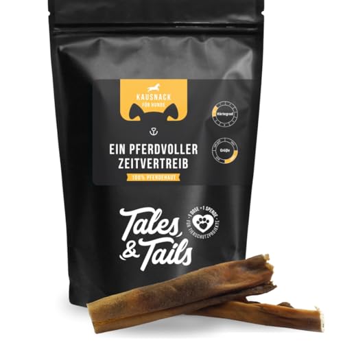 Tales&Tails - EIN PferdVoller Zeitvertreib - 100% Pferdehaut - Kauartikel für Hunde - 500g von Tales & Tails PAWESOME FOOD FOR PETS