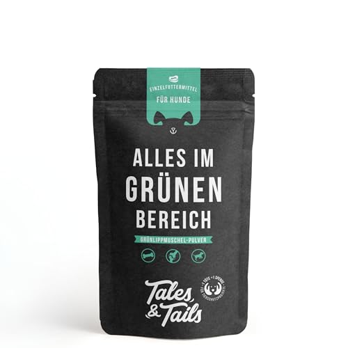 Tales & Tails Grünlippmuschel-Pulver für Hunde, Gelenke-Unterstützung - 100g von Tales & Tails PAWESOME FOOD FOR PETS