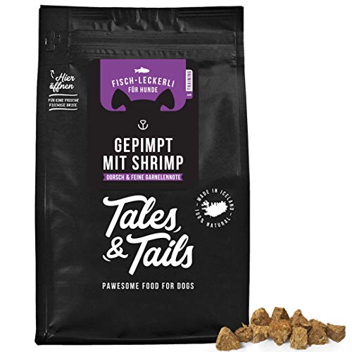 Tales & Tails - Trainingsleckerli Fisch I Sorte: Shrimp I nur 1 Zutat I getreidefrei I zuckerfrei I 70g I hohe Akzeptanz von Tales & Tails PAWESOME FOOD FOR PETS