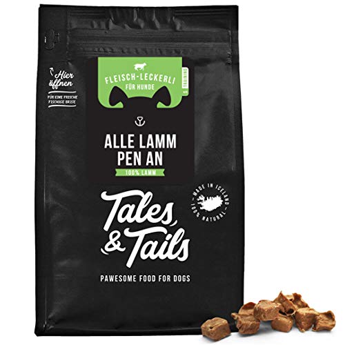 Tales & Tails Trainingsleckerli I Sorte: Lamm I 100% Lamm I Monoprotein I nur 1 Zutat I getreidefrei I zuckerfrei I 90g I hohe Akzeptanz von Tales & Tails PAWESOME FOOD FOR PETS