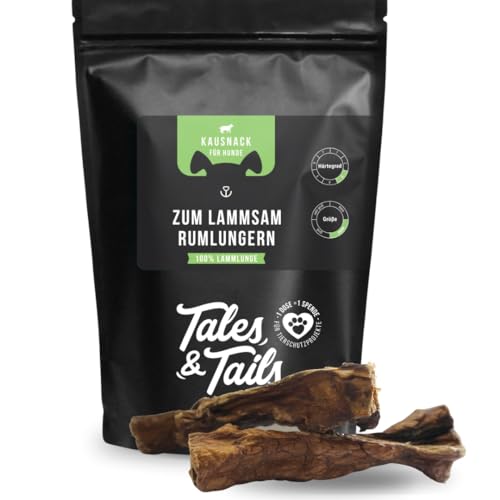 Tales&Tails - Zum LammSam Rumlungern - 100% Lammlunge - Kauartikel für Hunde - 400g von Tales & Tails PAWESOME FOOD FOR PETS