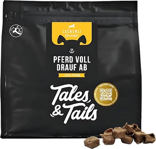 Tales & Tails Leckerli für Hunde, 100% Pferd, 250g Tüte von Tales & Tails