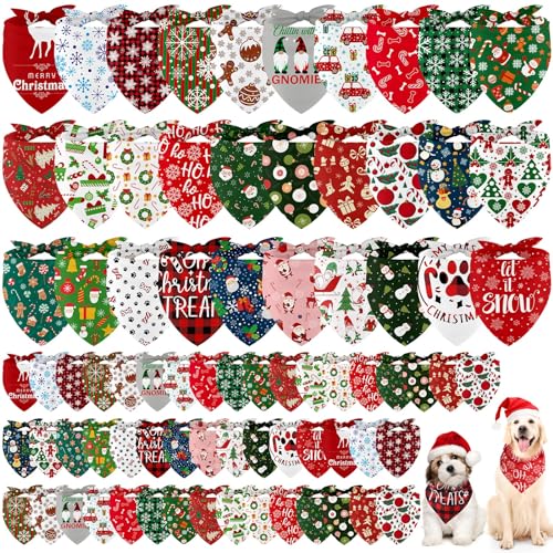 Talltalk 150 Stück Urlaub Hund Bandana Thanksgiving Hund Schal Halloween Katze Bandana Weihnachten Einstellbar Hund Taschentuch Großes Dreieck Haustier Bandana für Hunde Katzen Haustiere Kostüm von Talltalk