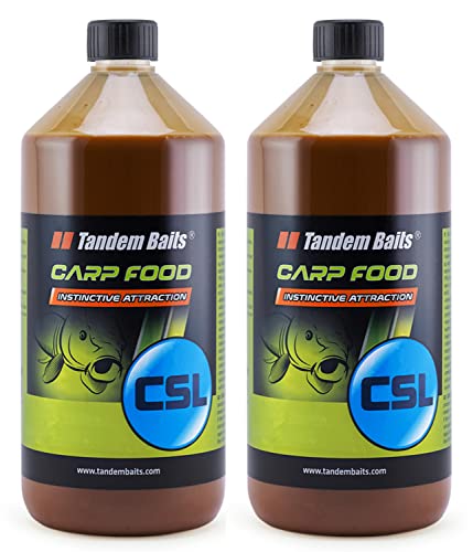 Tandem Baits Karpfen Futter Angelfutter Corn Steep Liquor CSL 2-er Set 1000 ml Flavour Mix Fisch von Tandem Baits