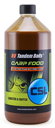 Tandem Baits Carp Food CSL Hummer & Krebs | Karpfen Angeln ohne Mühe | Köder zum Große-Fische-Angeln | Karpfenzubehör für Profis & Hobby-Angler 1000 ml von Tandem Baits