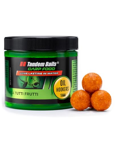 Tandem Baits Karpfen Futter Angelfutter Hakenköder Carp Food Oil Hookers 18 mm 120 g Mega Tutti Frutti von Tandem Baits