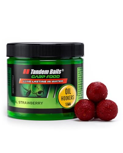 Tandem Baits Carp Food Perfection Oil Hookers Reife Maulbeere | Karpfenfutter | Karpfen Angeln | Köder zum Große-Fische-Angeln | Karpfenzubehör Profis & Hobby-Angler | Angelfutter 18mm 120g von Tandem Baits