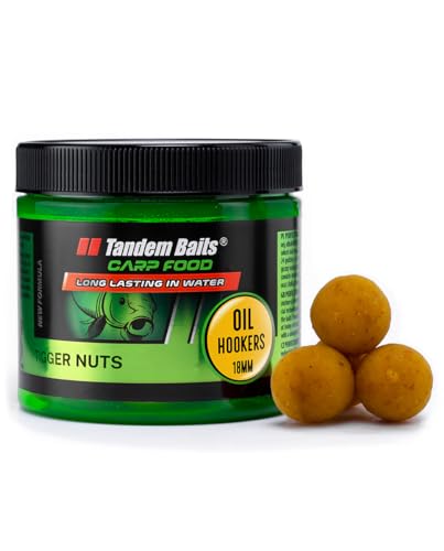 Tandem Baits Karpfen Futter Angelfutter Hakenköder Carp Food Oil Hookers 18 mm 120 g Erdmandel von Tandem Baits