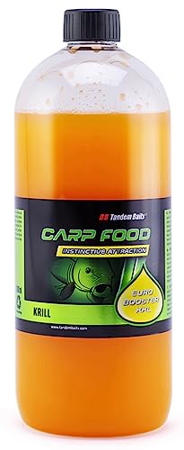 Tandem Baits Karpfen Futter Angelfutter Dip Für Boilies Karpfenboilies Attraktor Euro Booster XXL 1 L Krill von Tandem Baits