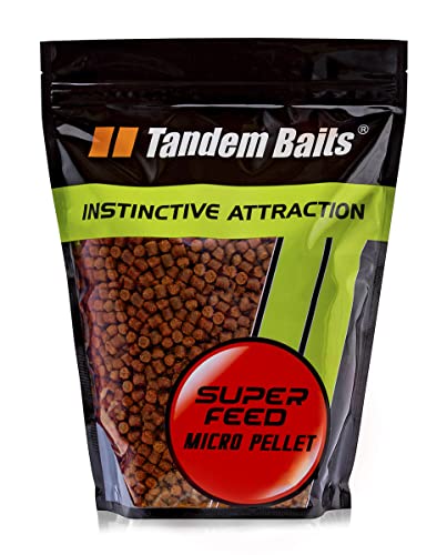 Tandem Baits SuperFeed Micro Pellet Squid & Orange Karpfen-Pellets | Pellets für Karpfen Angeln ohne Mühe | Köder zum Große-Fische-Angeln | Karpfenzubehör für Profis & Hobby-Angler 6mm 1 kg von Tandem Baits