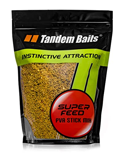 Tandem Baits Karpfen Futter Angelfutter SuperFeed PVA Stick Mix 1 kg Geheime Tintenfisch von Tandem Baits