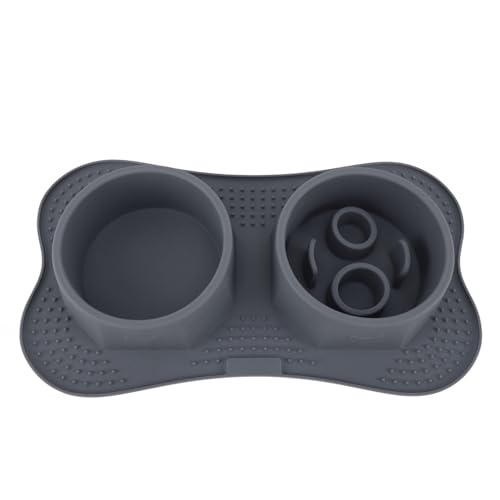 Katzenfutterwasserschalen, Doppelt Langlebige, Praktische Silikon Multifunktional Pet Bowls Leicht zu Hause für Zuhause (Tangxiot5u8zs3wa-11) von Tangxi