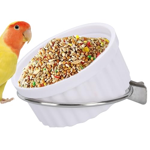 -Futterspender - Vogelfutterspender Mit Futternapf & Automatischer Dispenser,Tränke Und Futternapf Für Wellensittich, Nymphensittich, Sittiche, Unzertrennliche Und Kanarienvögel -Futterspender - Vogelfutterspender Mit Futternapf & Automatischer Dispenser,Tränke Und Futternapf Für Wellensittich, Nymphensittich, Sittiche, Unzertrennliche Und Kanarienvögel von Tanxemery