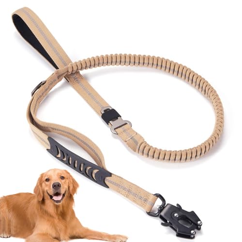 Hundeleinen Heavy Duty, Hundeleinen für mittelgroße Hunde - 4,5 Fuß Welpenleinen Große Hundeseile - Reflektierende Bungee-Hundeleinen, Wiederverwendbare Hundetrainingsleinen für große und mittelgroße von Tanxemery