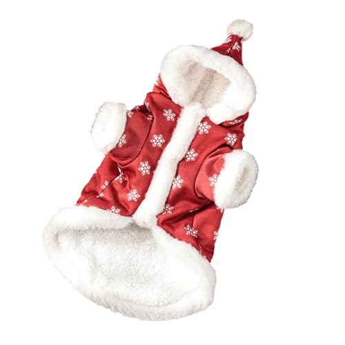 Hundemäntel aus Baumwolle,Wintermäntel für Hunde, Weihnachten Hundejacke für kaltes Wetter, Warmer, gepolsterter Hundemantel aus Baumwolle, dick gepolsterte Weste, Hundebedarf für Outdoor, Hund, Winte von Tanxemery