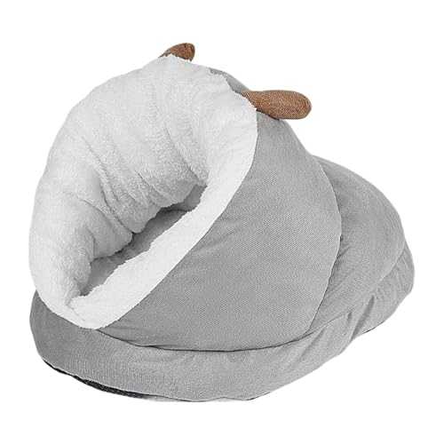 Katzenschlafsack Groß Bequem, Haustierzelt-Höhlenbett Katzenbett Aus Baumwolle Katzenbett Flauschiges, Slipper Katzennest Haustierbett Katzen Kuschelhöhle Für Katzen, Kaninchen, Kleintiere von Tanxemery