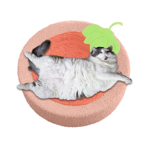 Tanxier Katzenkratzerbett, Katzenkratzer Nest,Runde Sisal Scratch Toy Indoor Cat Pad zum Couchschutz - Haustiere verspielte Vorräte zum Dehnen, Ausruhen, Schlafen von Tanxier