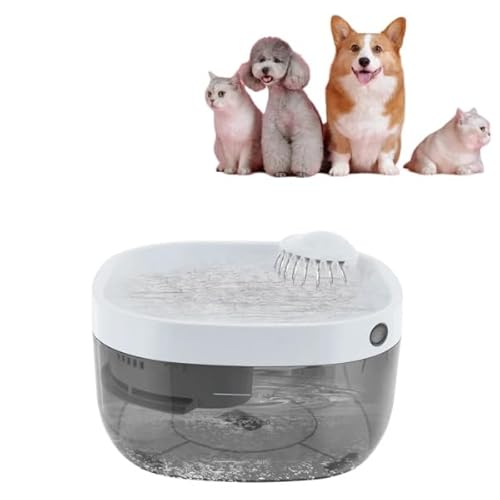 Trinkbrunnen Automatischer für Hunde und Katze, 7L Katzenbrunnen Hunde Wasser Brunnen, Ultraleise Wasserspender mit Filter & 2* Filterelemente für Mehrere Haustiere von Taozhiyy