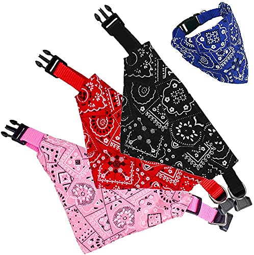 Hunde Halstuch, Taozoey 3 PCS Haustier Dreieck Lätzchen, Hund Bandana Schal, Halstuchhalsband für Haustiere, Katzen Bandana, Halstuch Hund für Kleine und Mittelgroße (M) von Taozoey