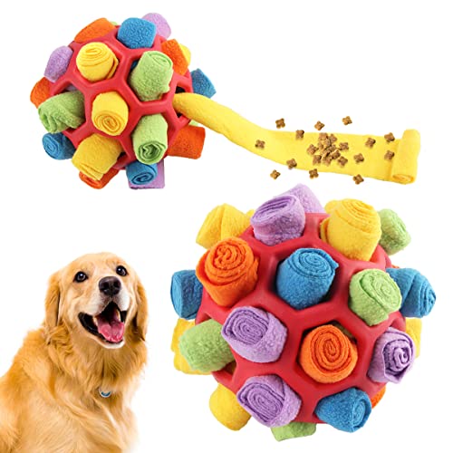 Taozoey Schnüffelball für Hunde, Schnüffelteppich für Hunde, Intelligenzspielzeug für Hunde, Interaktives Hundespielzeug, Futtermatte für Kleine Mittelgroße Hunde von Taozoey