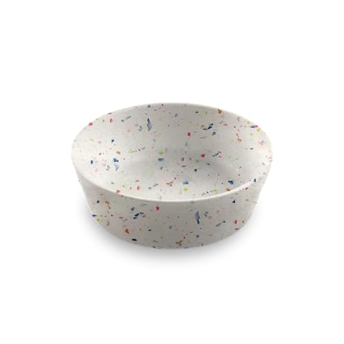 TarHong Terrazzo Brights Futternapf für Wasser und Futter, Merge (Bambus und reines Melamin), klein, 1,5 Tassen von TarHong