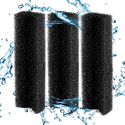 Tararium Aquarium Filtermedien 3PCS Bio Filterschwamm Ersatz für CTUV-H8F Filter (Größe 21,5 x 6 x 4 cm) von Tararium