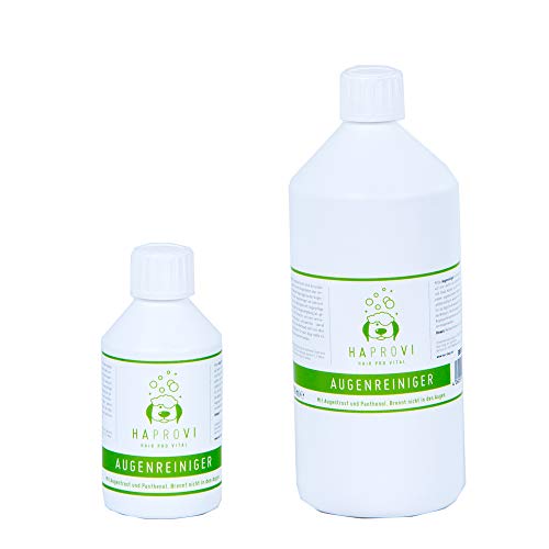 HAPROVI Augenreiniger für Hunde und Katzen mit Augentrost (Euphrasia) 250 ml von Tassorm