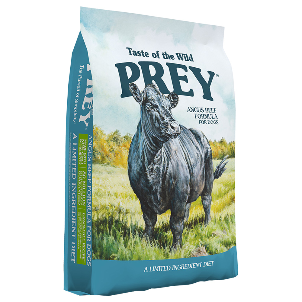 2 + 1 gratis! 3 x 3,6 kg Taste of the Wild Prey  - Angus-Rind von Taste of the Wild Prey