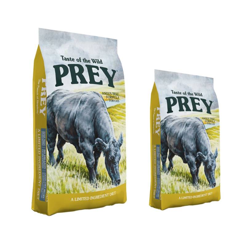 6,8 kg + 2,7 kg gratis! Taste of the Wild Prey Feline - Angus-Rind (6,8 kg + 2,7 kg) von Taste of the Wild Prey