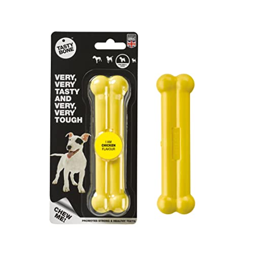 Rosewood 57014 TastyBone extra robustes Hundespielzeug aus Nylon mit Hühnchen-Geschmack, small von Tasty Bone