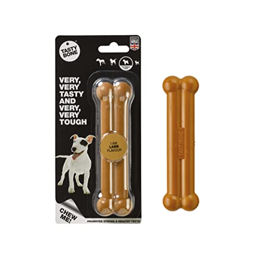 Rosewood 57015 TastyBone extra robustes Hundespielzeug aus Nylon mit Lamm-Geschmack, small von Tasty Bone