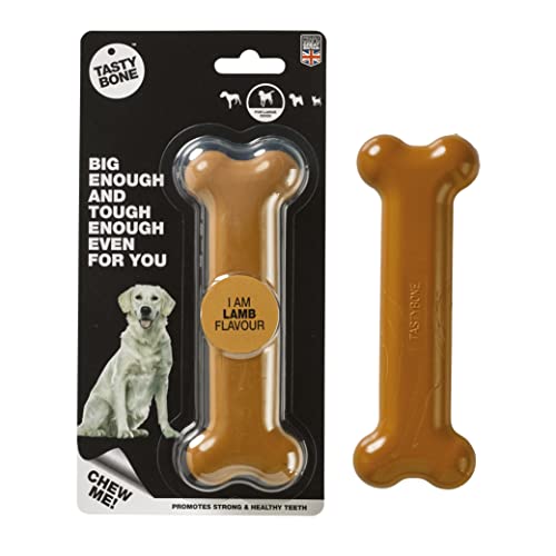 Rosewood 57025 TastyBone extra robustes Hundespielzeug aus Nylon, Lamm-Geschmack, large von Tasty Bone