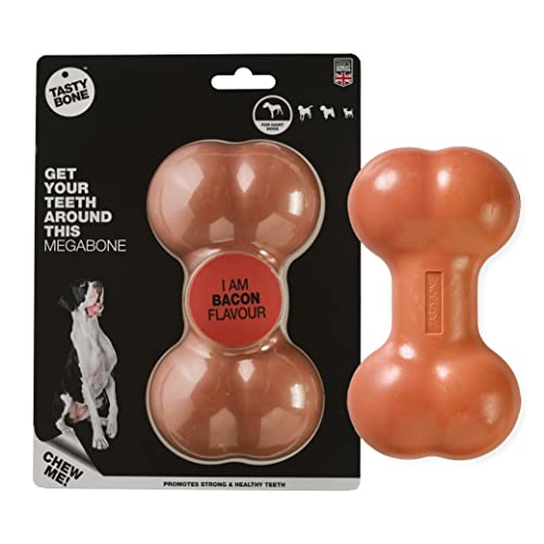 Rosewood 57030 TastyBone extra robustes Hundespielzeug aus Nylon mit Speck-Geschmack, XL von Tasty Bone