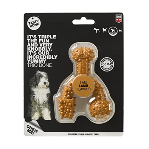 Rosewood 57053 TastyBone Trio Gummi-Hundespielzeug, Lamm, small von Tasty Bone