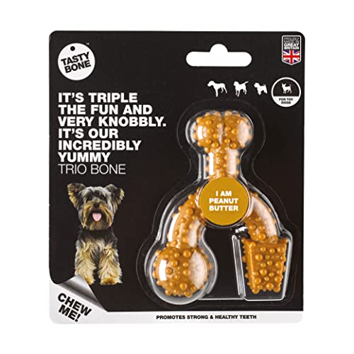 Tasty Trio Bone Mantequilla de Cacahuete Toy von Tasty Bone