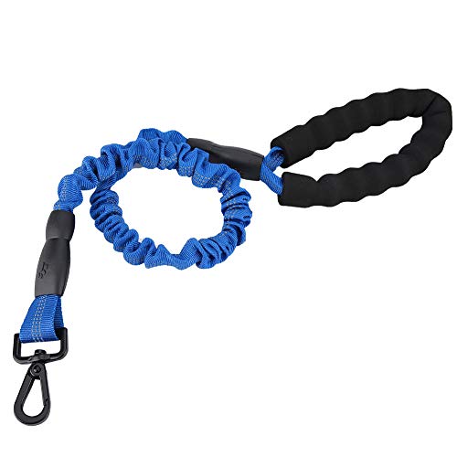 2,46 Ft STR Seil Hund Elastische Leine Mit Bequemem Griff Hund Walking Training Leine Leinen Hundehalsband Und Leine (Blue) von Tbest