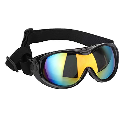 Mittlere und Große Hunde-UV-Schutzbrille, Sonnenbrille, Haustieraugen, Schutzzubehör, Schwarze Sonnenbrille, Hundebekleidung (Black) von Tbest