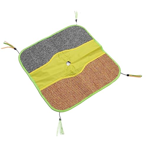 TBEST Stng Pads, Cat Play MAT Multifunktional Interessanter Sisal Cat Stng Pad Teppich mit Sngor -Katzenkätzchen von Tbest