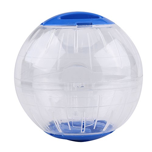 Tbest 3 Farben 12 cm Kunststoff Kleine Haustier Hamster Gerbil Spielzeug Laufende Aktivität Übung Ball Rosa Pet Liefert Pet Spielzeug (Blue) von Tbest