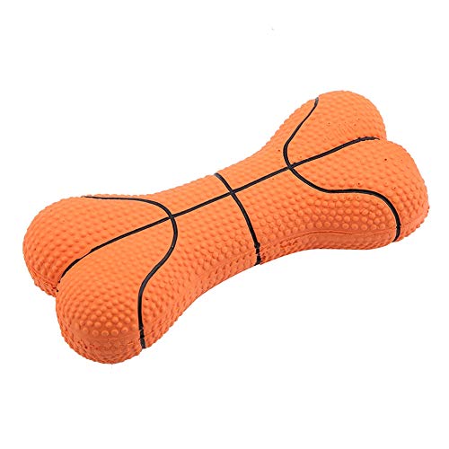 Tbest Basketball-Hundespielzeug, Hunde-Basketball-Spielzeug, H, Heimtierbedarf, Haustier-Hundespielzeug, Beißschutz, Naturlatex-Knochen, Welpen-Kauspielzeug, Basketball (Basketball) von Tbest