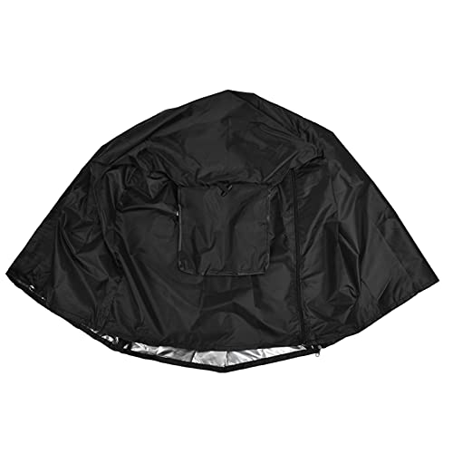 Tbest Gehäuseabdeckungen, 124,5 X 84 X 79 cm, Hundedrahtabdeckung, Wasserdicht, Sonnengeschützt, Staubdicht, Haustierkäfigabdeckung für Draußen, Schwarz (Black) von Tbest